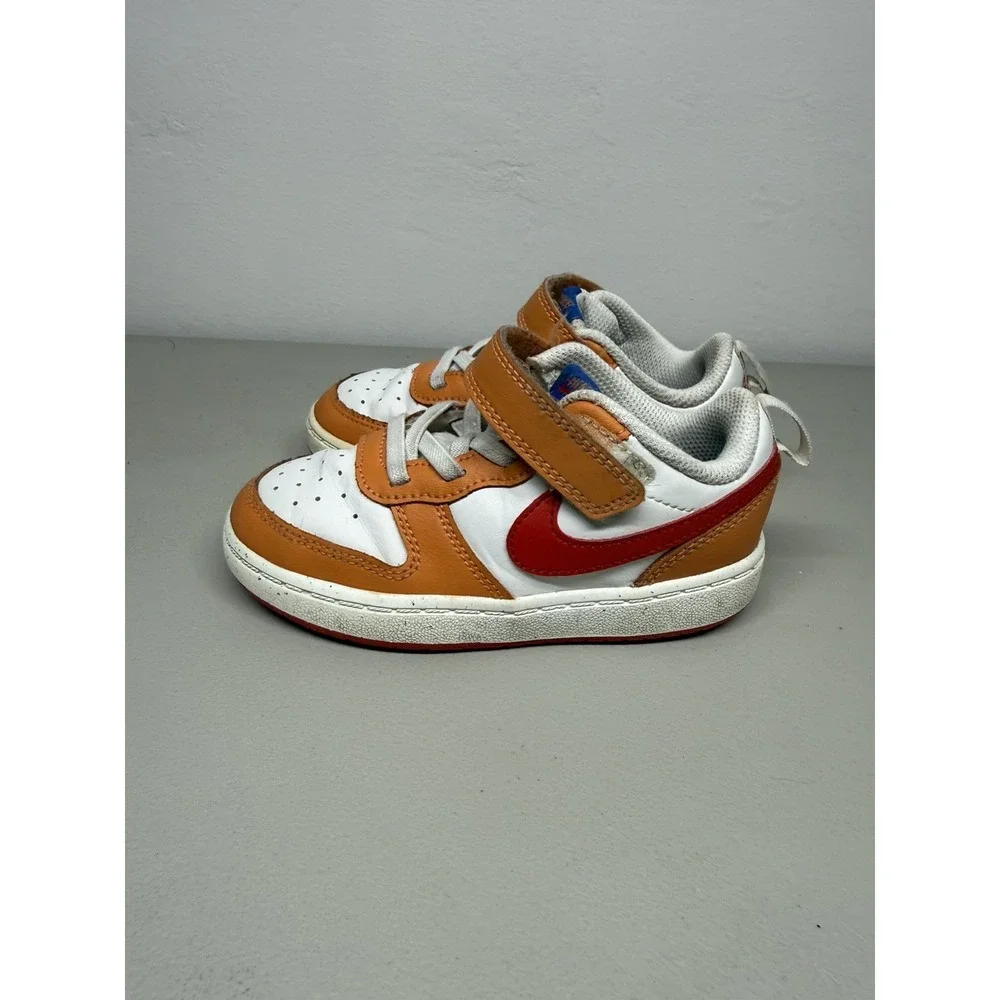 Toddler Nike Court Borough Low 2 'Sail Hot Curry' - BQ5453-119 - Size 9c